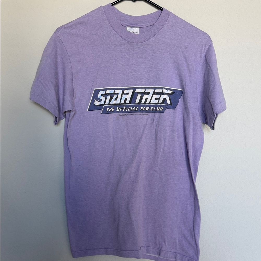 VTG- Star Trek Official Fan Club 1987 - Purple T-Shirt